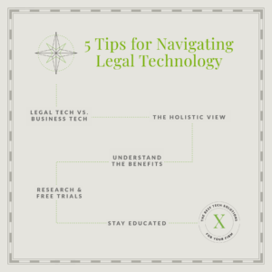 5 tips for navigating legal tech
