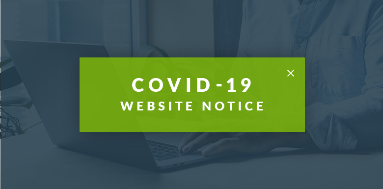 COVID-19 Website Notice Cover