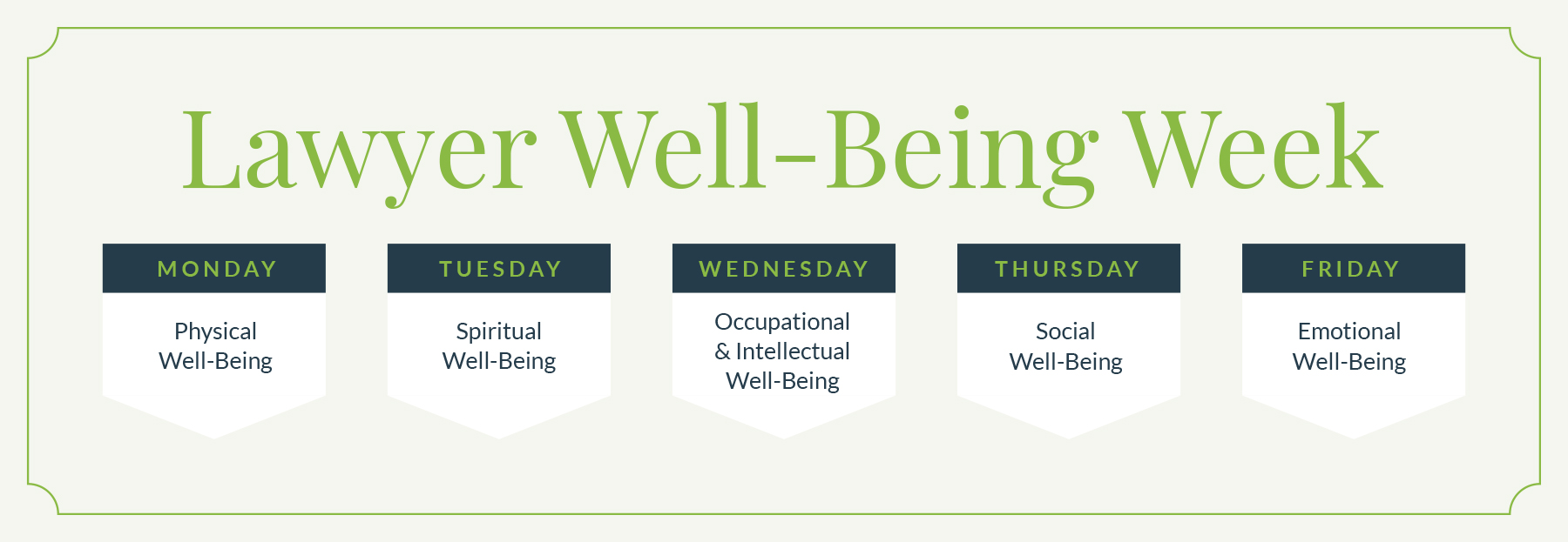 Lawyer Well Being Week