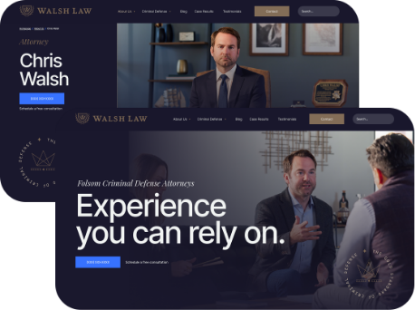 screenshot of website