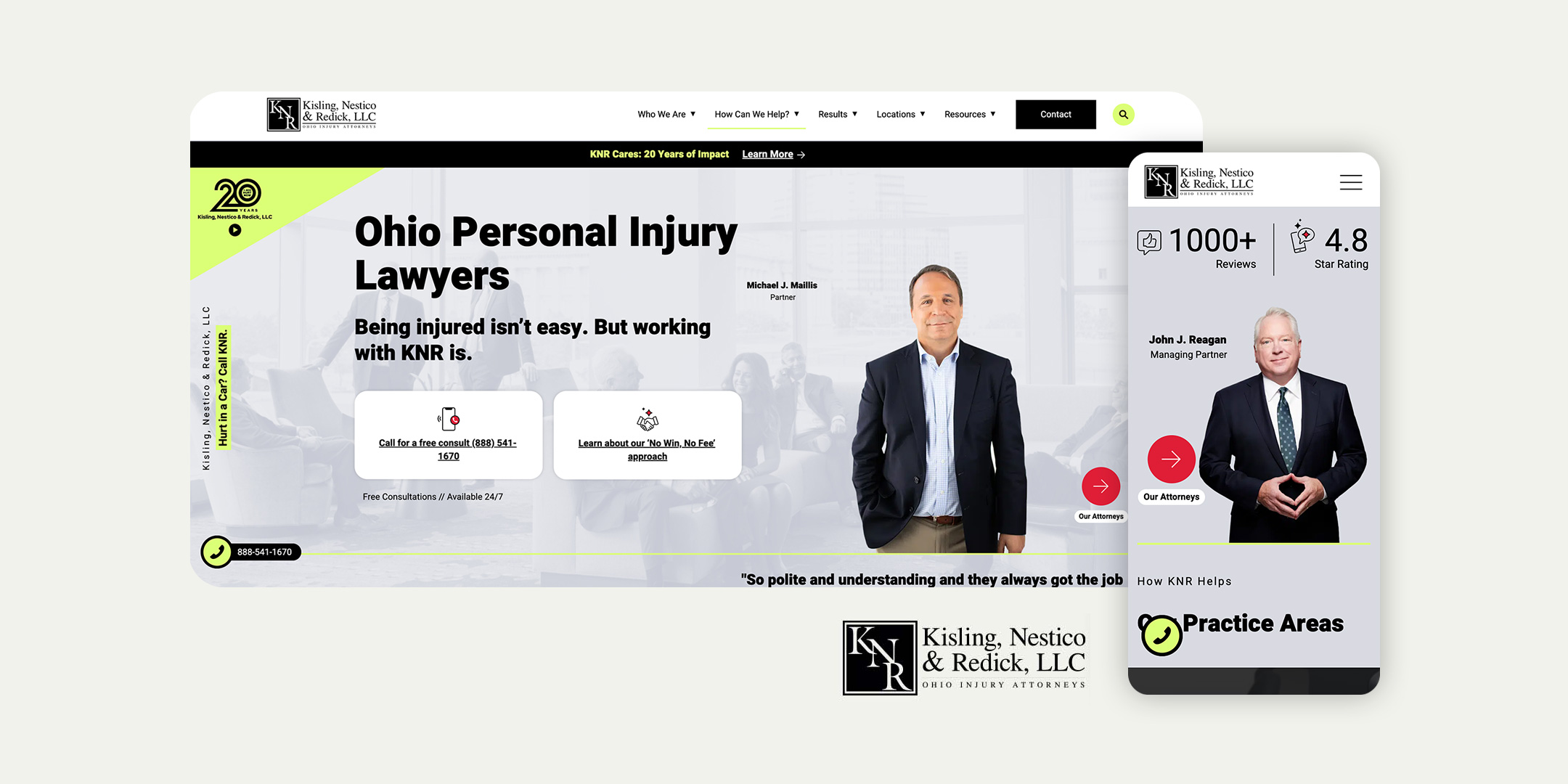 KNR Legal website